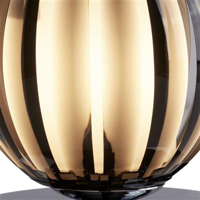 Claw Touch Table Lamp - Smoked Acrylic, Glass & Chrome
