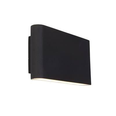Maples LED Outdoor Wall Light Black & Frosted Diffuser,IP44