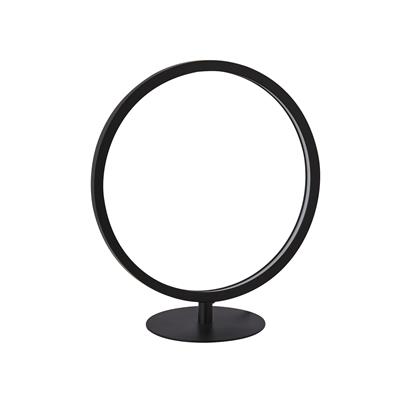 Cirque LED Ring Table Lamp - Black Metal