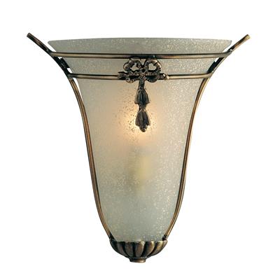 Nashville Wall Light - Antique Brass & Scavo Glass