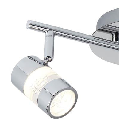 Bubbles 2Lt LED Bathroom Spotlight - Chrome & Acrylic, IP44