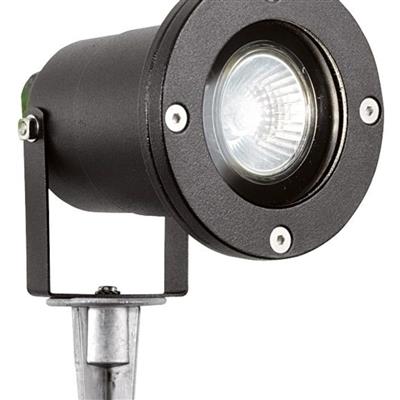Spikey LED Outdoor Spotlight - Black, IP65
