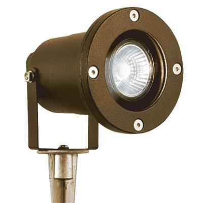 Spikey LED Outdoor Spike Light - Rust Brown, IP65