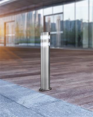 India 24Lt 450mm LED Outdoor Post - Satin Silver, IP44