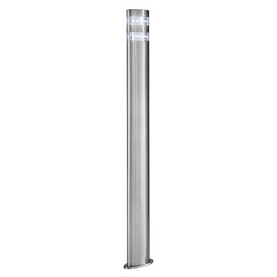 India 24Lt 900mm LED Outdoor Post - Satin Silver, IP44