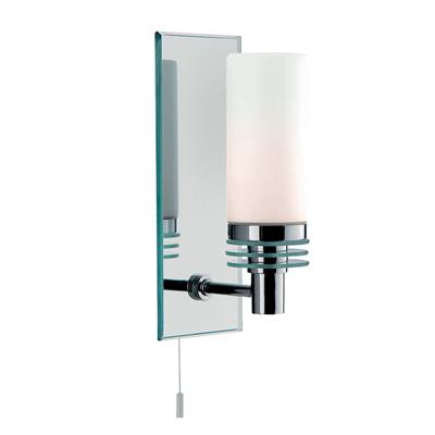 Lambeth LED Bathroom Wall Light-Chrome, Mirror & Glass, IP44