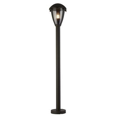 Bluebell Outdoor Post - Grey Metal & Clear Polycarb