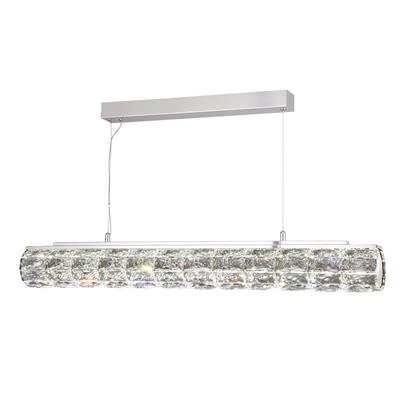 Remy LED Ceiling Pendant - Chrome & Clear Crystal Trim