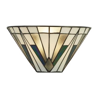 Gatsby Tiffany Wall Light -Antique Brass & Stained Glass