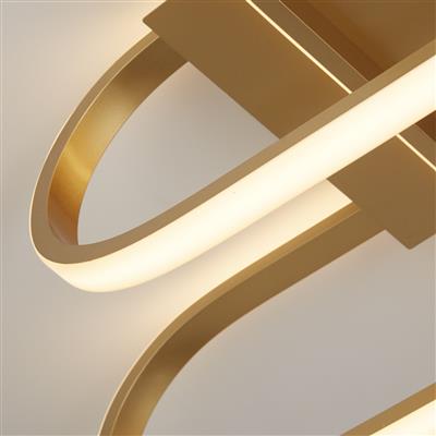 Clip LED Ceiling Light - Gold Aluminium