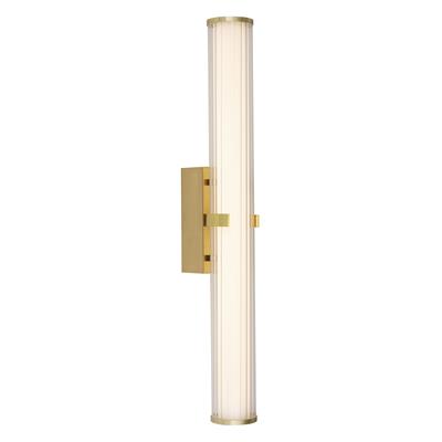 Clamp LED Bathroom Wall Light  -  Gold & Opal Glass, IP44