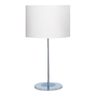 Carter Table Lamp - Chrome Base & Fabric Shade