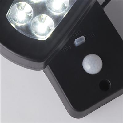 Solar Outdoor Wall Light - ABS & Clear Polycarbonate