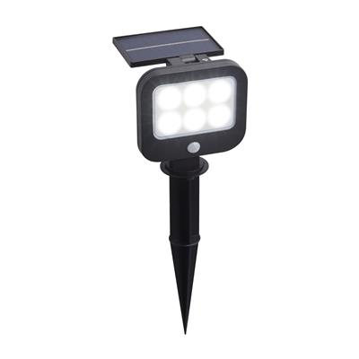 Solar Outdoor Spike - Black Metal & White Polycarbonate