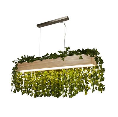 Ash LED Bar Ceiling Pendant - Wood