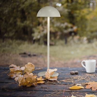 Portobello Outdoor Table Lamp - Matt White Metal