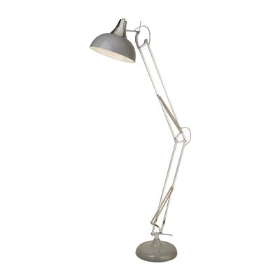 Goliath Task Lamp - Chrome & Grey Metal