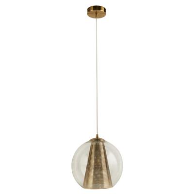 Conio Ceiling Pendant - Satin Brass Metal & Glass