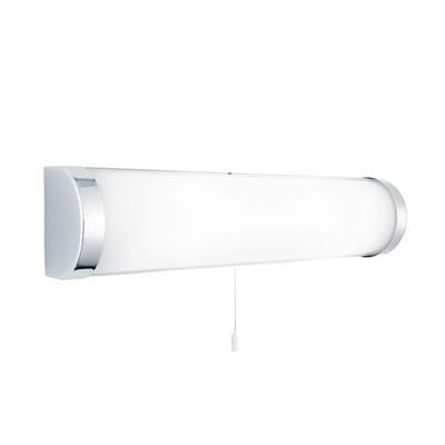 Poplar 2Lt Bathroom Wall Light  -  Chrome & Opal Glass, IP44