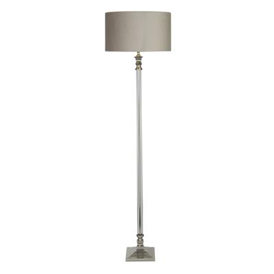 Lux & Belle BASE ONLY Floor Lamp - Glass & Chrome