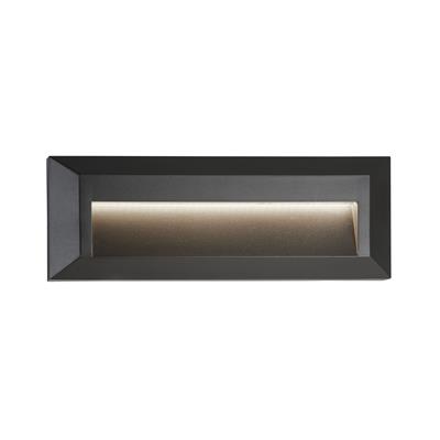 Ankle LED Outdoor Slot Wall Light - Dark Grey Aluminium