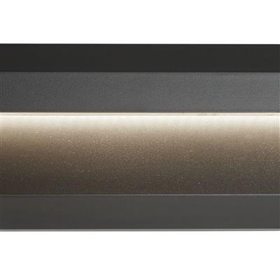 Ankle Outdoor Wall Light - Dark Grey Metal & Frosted Glass
