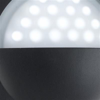 Bangor LED Outdoor Flush - Black & Polycarbonate, IP44