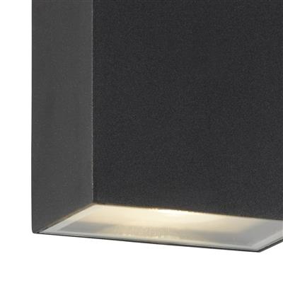 Stirling LED Outdoor Up/Down Wall Light-Black Aluminium,IP44