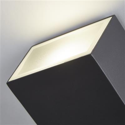 Stirling LED Outdoor Wall Light -Die Cast Grey Aluminium