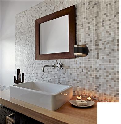 Tumbler 2Lt Bathroom Wall Light - Metal & Acrylic, IP44