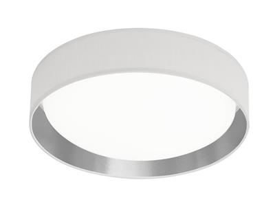 Gianna LED Flush - Silver & Acrylic White Shade