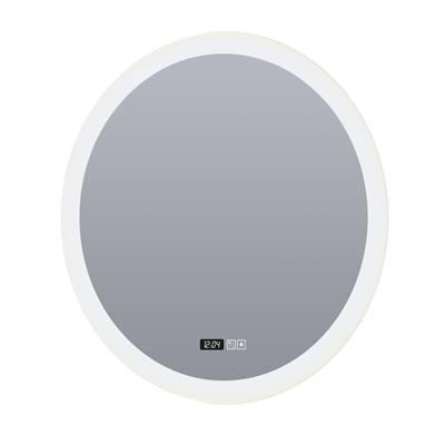 Round Bathroom Mirror - Digital Clock, Demister