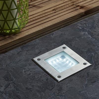 Walkover LED Recessed Square Walkover - Stainless Steel