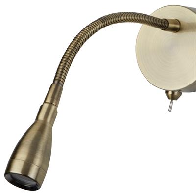 Flexy LED Adjustable Wall Light -Antique Brass