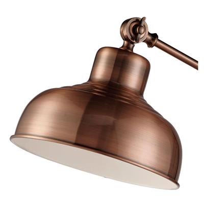 Macbeth Adjustable Floor Lamp - Antique Copper