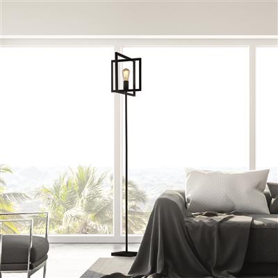 Plaza Adjustable Floor Lamp - Matt Black