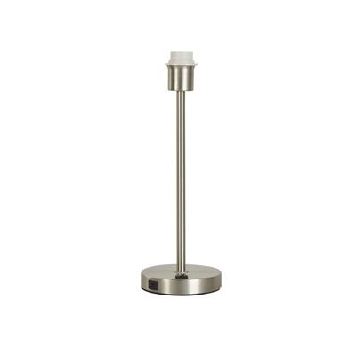 Base Only - Finn USB Table Lamp - Satin Nickel Metal