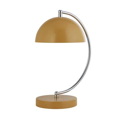 x Crescent Desk Lamp - Ochre Metal & Chrome
