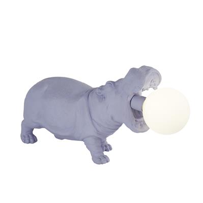 x Hippo Table Lamp - Resin, Felt & Glass