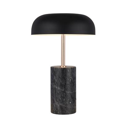 x Frankfurt Table Lamp - Black Marble & Metal