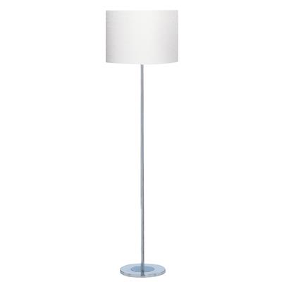 Carter Floor Lamp - Chrome Base & Fabric Shade