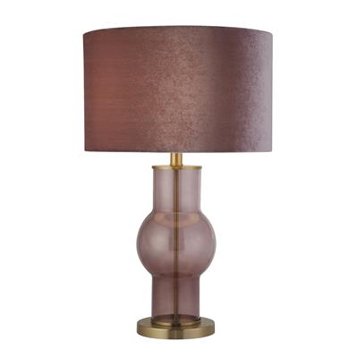 Table Lamp Purple Glass