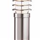 Louvre Outdoor Post - Stainless Steel & White Shade, IP44