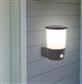 Tucson Wall Light - Grey Metal, White & Clear Polycarbonate