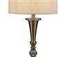 Oscar Table Lamp - Antique Brass Metal & Oatmeal Linen Shade