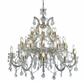 Marie Therese 30Lt Chandelier - 
Polished Brass & Crystal