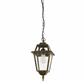 New Orleans Pendant Lantern,  Black Gold & Glass,IP44
