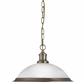 Bistro Ceiling Pendant - Antique Brass & Marble Glass