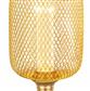Wire Mesh Effect Drum Lamp - Gold Metal E27