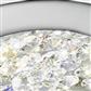 Vesta LED Bathroom Flush  - Chrome & Clear Crystal